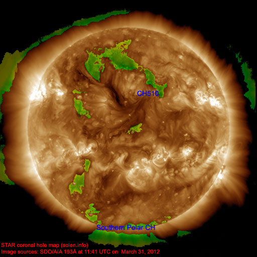 Coronal hole map