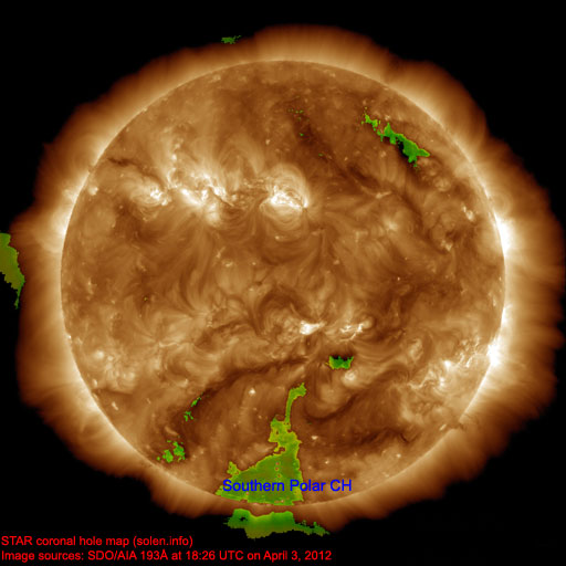 Coronal hole map