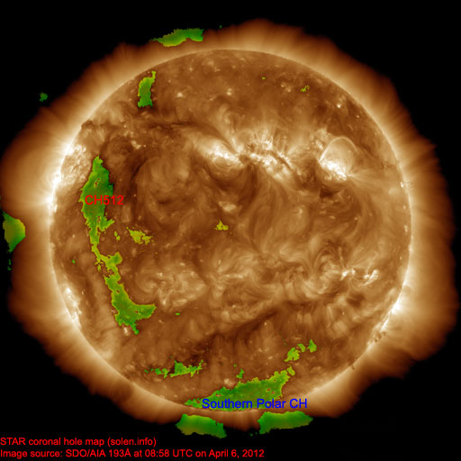 Coronal hole map