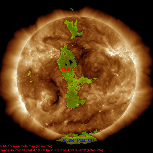 Coronal hole map