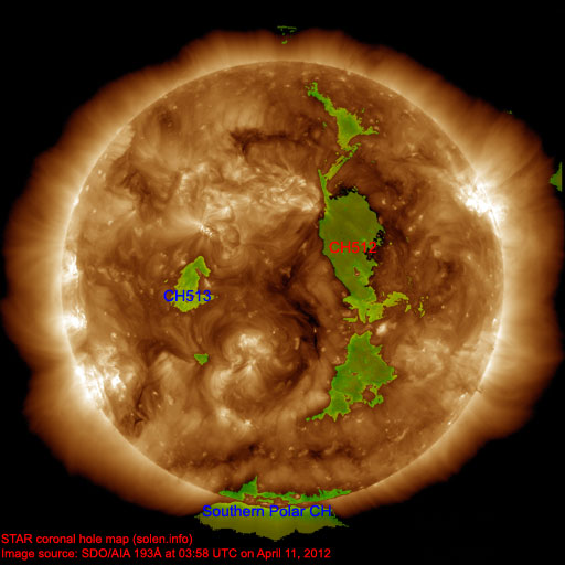 Coronal hole map