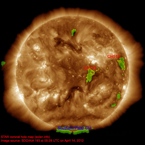 Coronal hole map