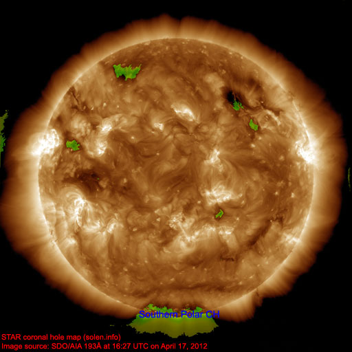 Coronal hole map