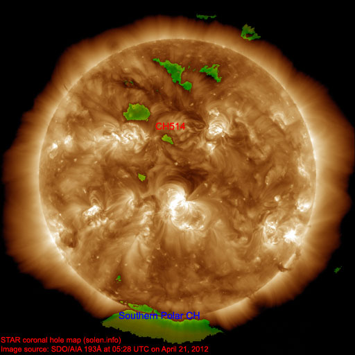 Coronal hole map