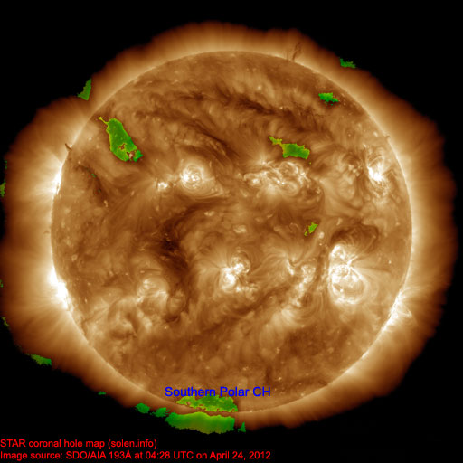 Coronal hole map