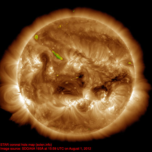 Coronal hole map