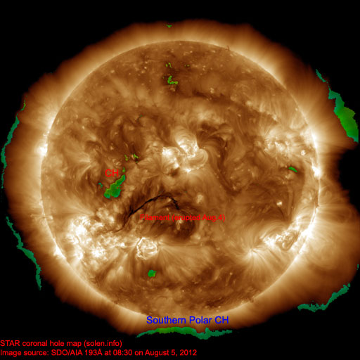 Coronal hole map
