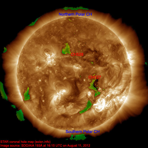 Coronal hole map