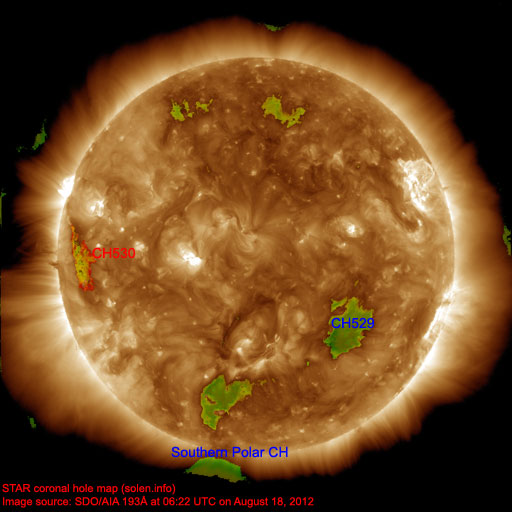 Coronal hole map
