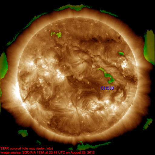 Coronal hole map