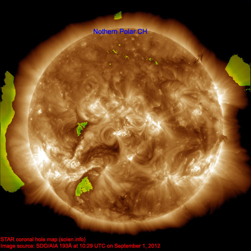 Coronal hole map