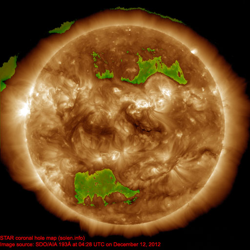 Coronal hole map