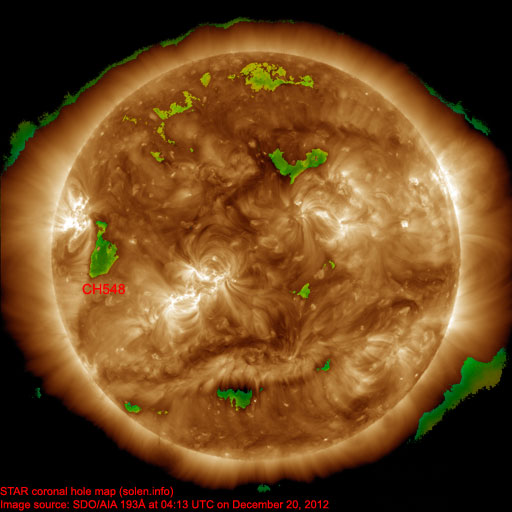 Coronal hole map