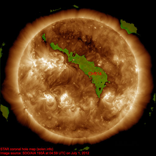 Coronal hole map