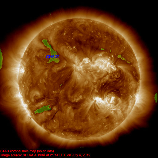Coronal hole map