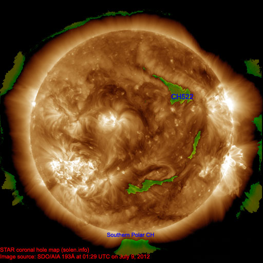 Coronal hole map