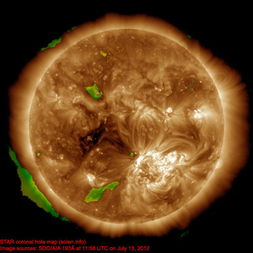 Coronal hole map