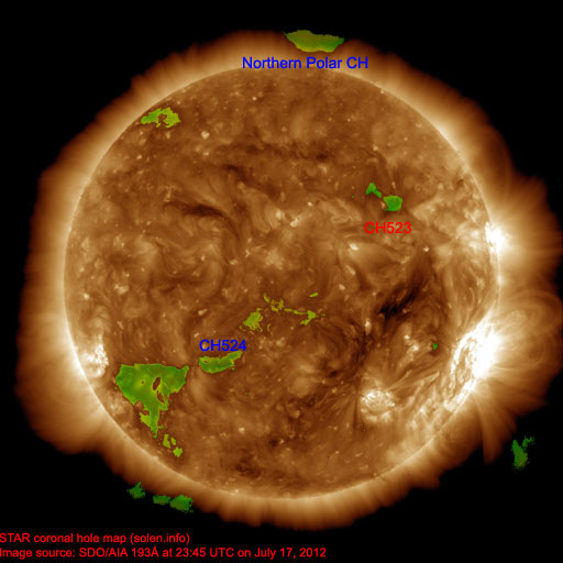 Coronal hole map