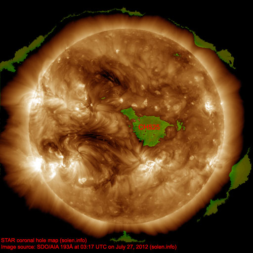 Coronal hole map