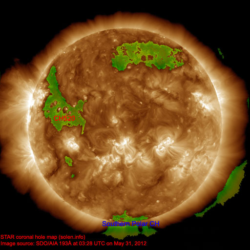 Coronal hole map
