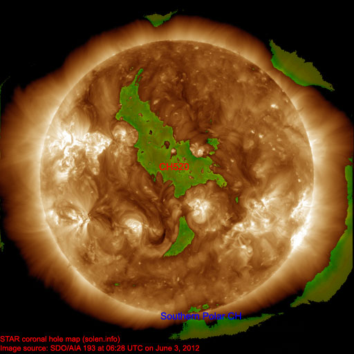 Coronal hole map