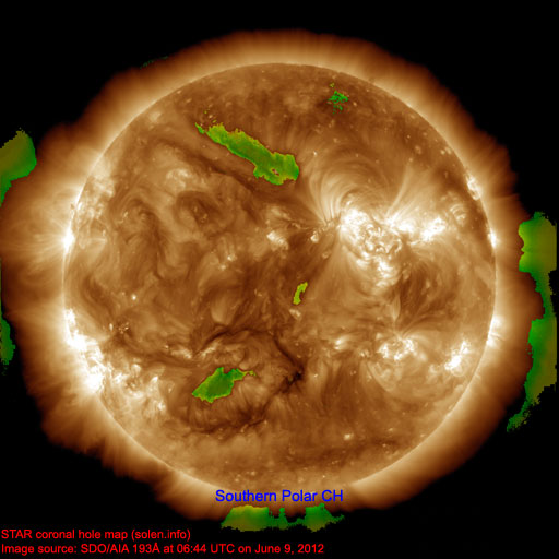 Coronal hole map