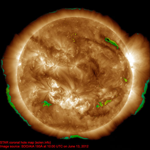 Coronal hole map