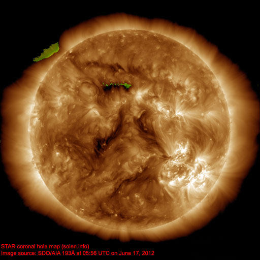Coronal hole map