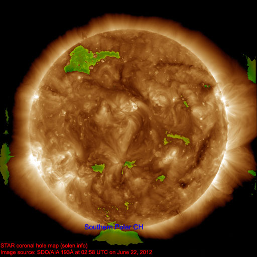 Coronal hole map