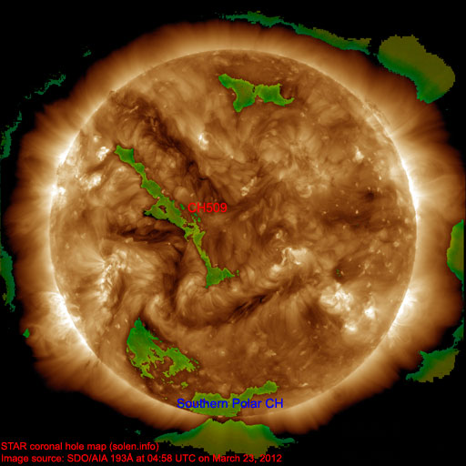 Coronal hole map