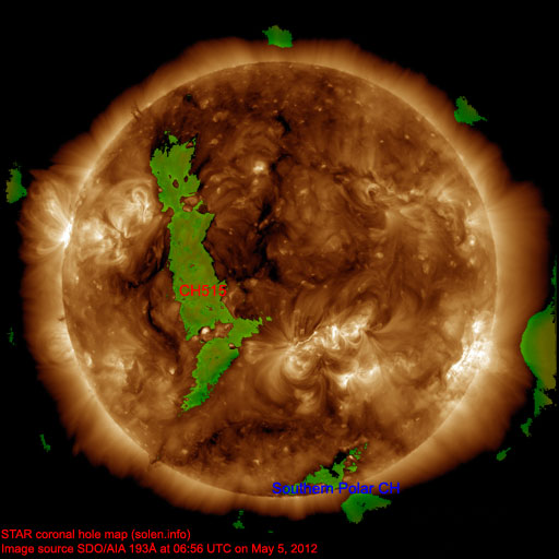 Coronal hole map