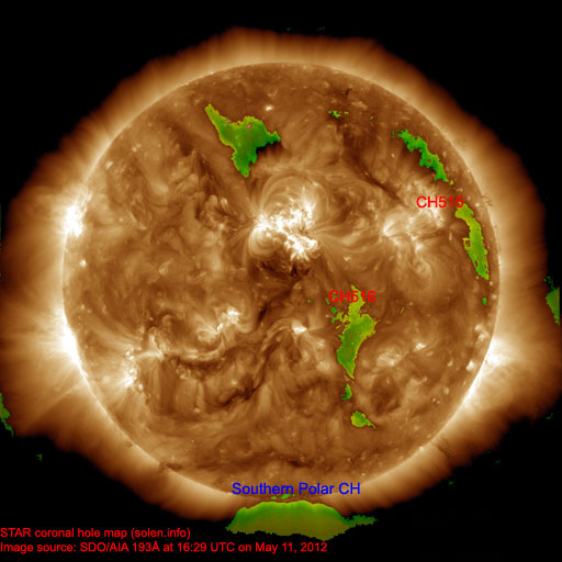 Coronal hole map