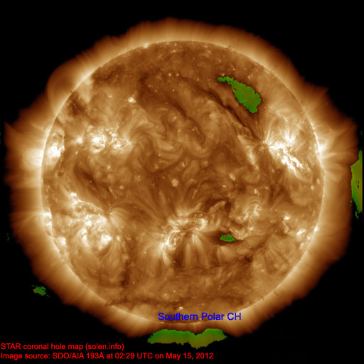 Coronal hole map