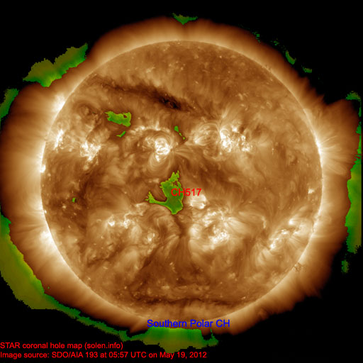 Coronal hole map