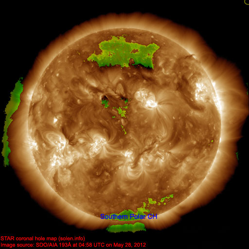 Coronal hole map