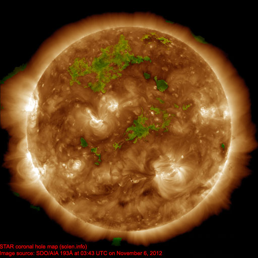 Coronal hole map