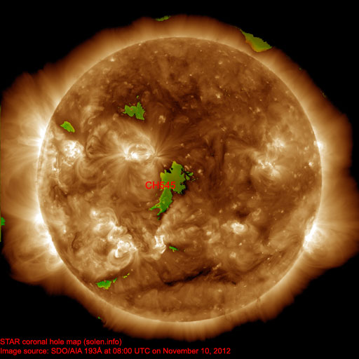 Coronal hole map