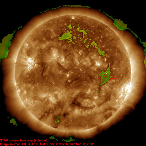 Coronal hole map