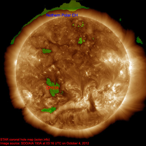 Coronal hole map