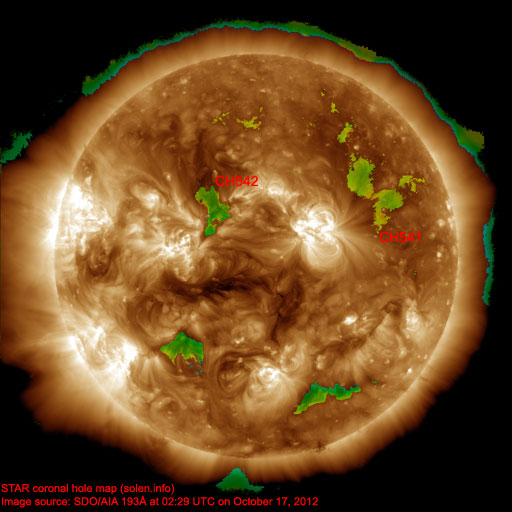 Coronal hole map
