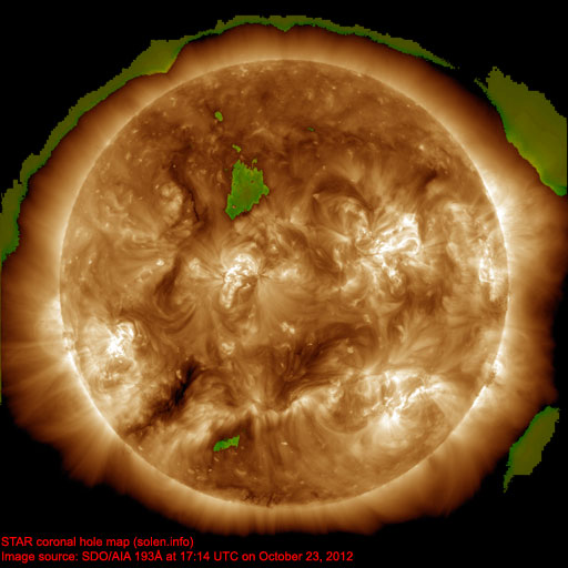 Coronal hole map