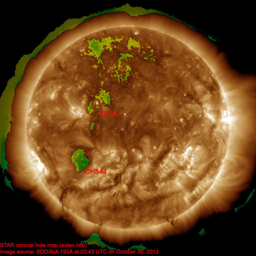 Coronal hole map