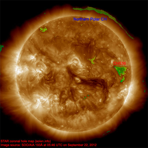 Coronal hole map