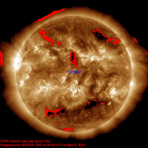 Coronal hole map