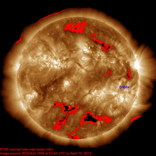 Coronal hole map