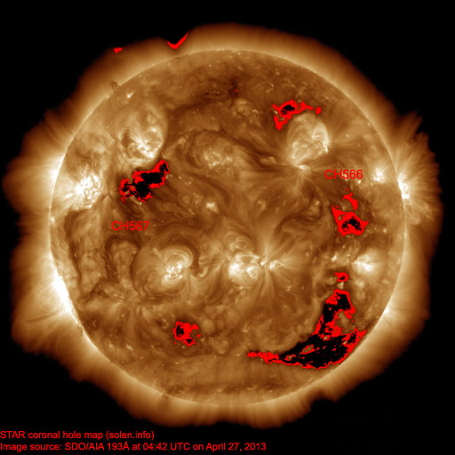 Coronal hole map