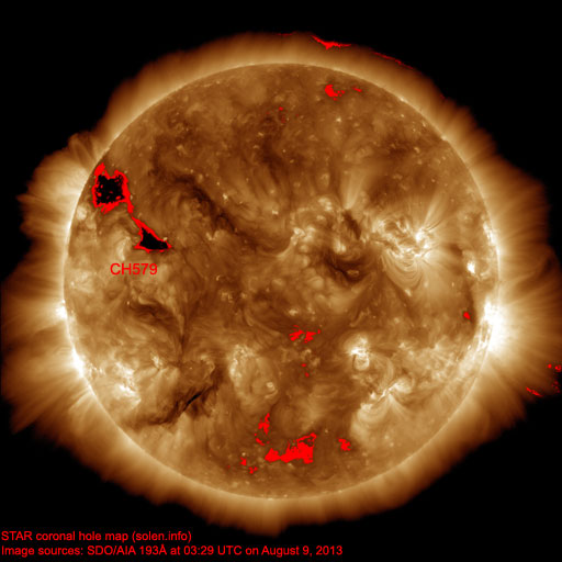 Coronal hole map