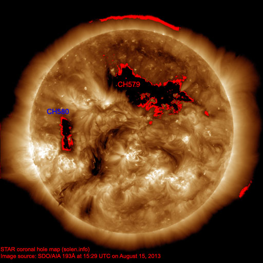 Coronal hole map