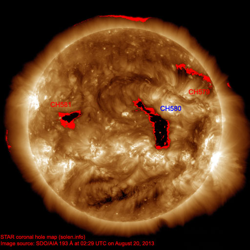 Coronal hole map