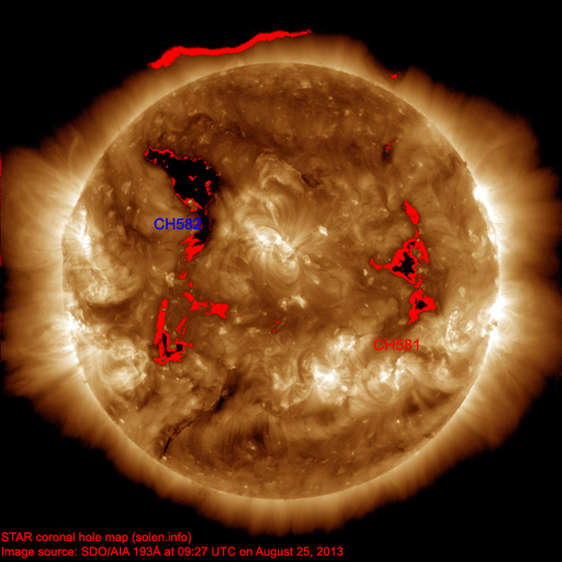 Coronal hole map